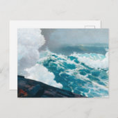 ノーストースター(1895) by Winslow Homer – オーバーナイトWa ポストカード (正面/裏面)