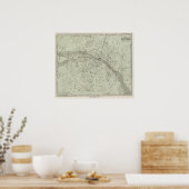 ノースナイトスカイの地図 ポスター (キッチン)