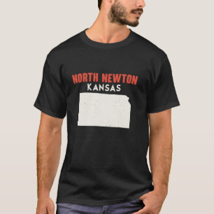 ノースニュートンカンザスUSA州アメリカトラベルカンサ Tシャツ