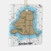ノースバスアイランドレイクエリーチャート セラミックオーナメント (右)