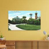 ノースパークビューブラウネル学校、火災 キャンバスプリント (インサイチュ (リビング))