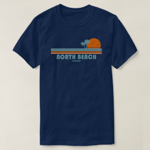 ノースビーチティビーアイランドジョージアサンパームツリーズ Tシャツ