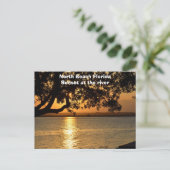 ノースビーチフロリダサンセットホリデーハガキ シーズンポストカード (スタンド正面)