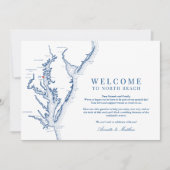 ノースビーチMD結婚の歓迎と旅程 サンキューカード (正面)