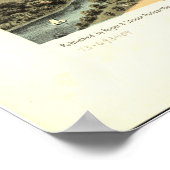 ノースフィールドミネソタ1869アンティークパノラママップ ポスター (角)