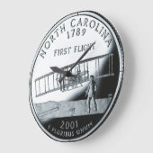 ノースフェイクカロライナ州クォータークロック ラージ壁時計 (傾斜)