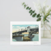 ノースブリッジコネクティングリーウィストンとオーバーン ポストカード (スタンド正面)