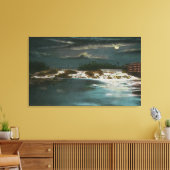 ノースブリッジビューの滝の夜 キャンバスプリント (インサイチュ (リビング))