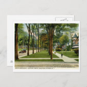 ノースブロードウェイ、サラトガスプリングス、ニューヨーク ヴィンテージ ポストカード (正面/裏面)