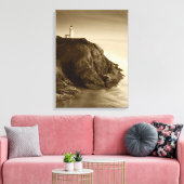 ノースヘッドライトハウス |フォートカンビー州パーク(WA) キャンバスプリント (インサイチュ (リビング))