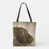 ノースヘッドライトハウス|フォートキャンビー州パーク（ワシントン州） トートバッグ (裏面)