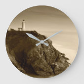 ノースヘッドライトハウス|フォートキャンビー州パーク(ワシントン州) ラージ壁時計 (正面)