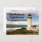 ノースヘッドライトハウス、ワシントン葉書 ポストカード (正面/裏面)