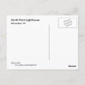 ノースポイントライトハウスMilw WIポストカード ポストカード (裏面)