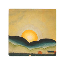 ノースポートハーバー(1929)アーサー・ドーブ メタルプリント