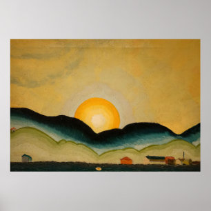 ノースポートハーバー(1929) Arthur Dove Canvas Print ポスター