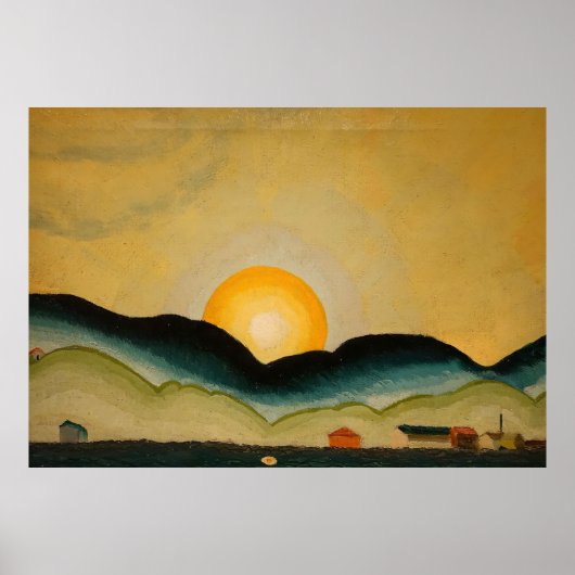 ノースポートハーバー(1929) Arthur Dove Canvas Print ポスター (正面)