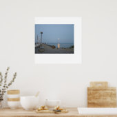 ノースポートミシガンマリーナムーンライト ポスター (キッチン)