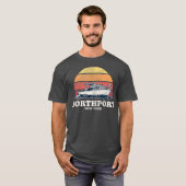 ノースポートNYヴィンテージボート70sレトロ船 Tシャツ (正面フル)