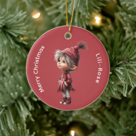 ノースポールのエルフの魔法 ふしぎなクリスマスの思い出 セラミックオーナメント