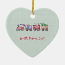 ノースポールまたはバストチョオトレインカスタムハート