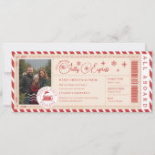 ノースポールエクスプレス列車チケット クリスマス フォト (正面)