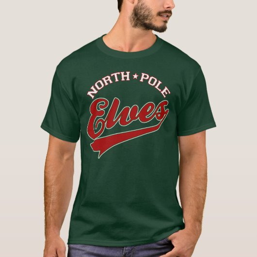 ノースポールエルフの野球チーム Tシャツ (正面)
