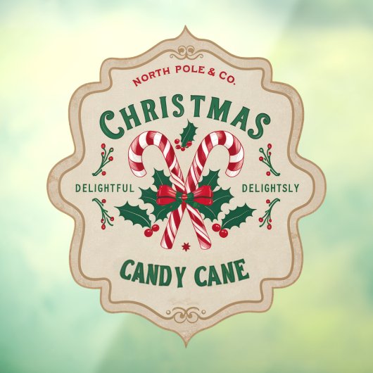 ノースポールキャンディーケーンヴィンテージ ウィンドウサイン (シート3)