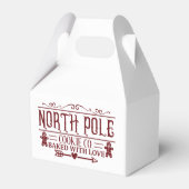 ノースポールクッキー会社クリスマスホリデー フェイバーボックス (裏面サイド)