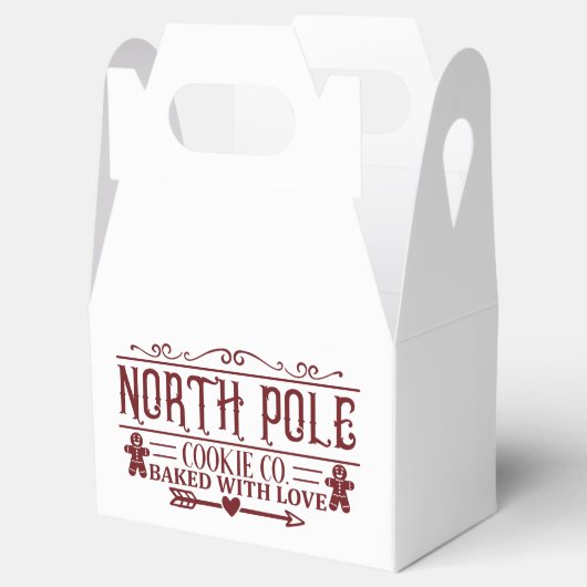 ノースポールクッキー会社クリスマスホリデー フェイバーボックス (オープン)