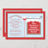 ノースポールクリスマスパーティの招待状 招待状 (正面/裏面)