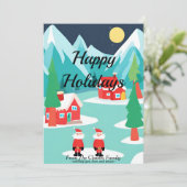 ノースポールクリスマスフラットホリデーカード シーズンカード (スタンド正面)