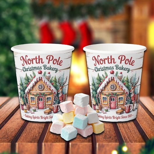ノースポールクリスマスベーカリー 紙コップ