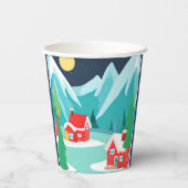 ノースポールクリスマスホリデーパーティー紙カップ 紙コップ (裏面)