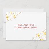 ノースポールコーギフェスティバルクリスマスホリデーカード サンキューカード (裏面)