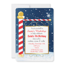 ノースポールサインクリスマスイベントパーティの招待状