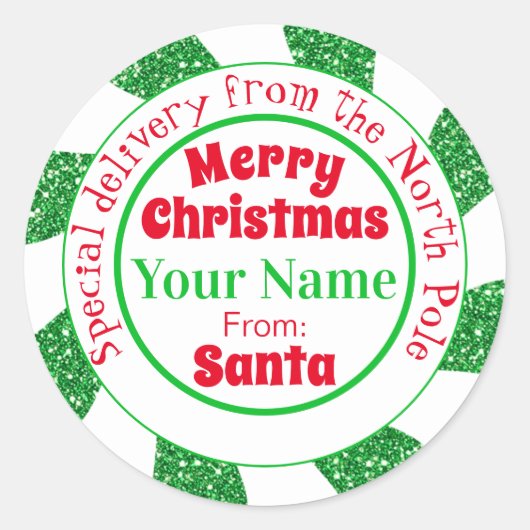 ノースポールサンタスペシャルデリバリークラシックラウンドセント ラウンドシール (正面)