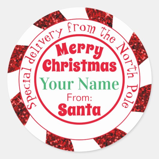 ノースポールサンタスペシャルデリバリークラシックラウンドセント ラウンドシール (正面)