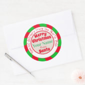 ノースポールサンタスペシャルデリバリークラシックラウンドセント ラウンドシール (封筒)