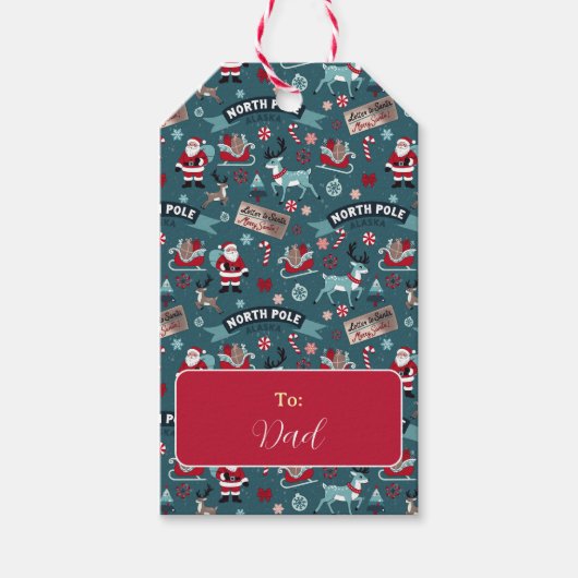 ノースポールサンタンドトインデアフェスティバル ギフトタグ (正面)