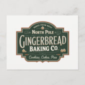 ノースポールジンジャーブレッドベーキングカンパニーに追加メッセージ シーズンポストカード (正面)