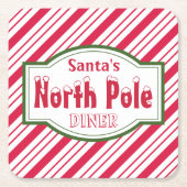 ノースポールダイナーコースター スクエアペーパーコースター (正面)