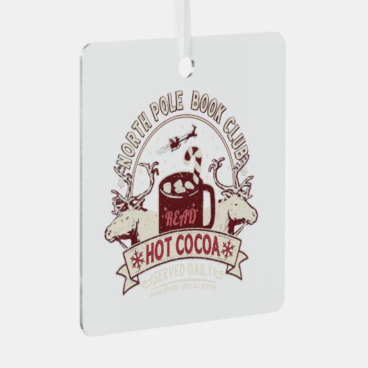 ノースポールブッククラブオーナメントクリスマス メタルオーナメント (正面右)