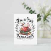 ノースポールブッククラブホットココアクリスマス インビテーションポストカード (スタンド正面)