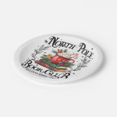 ノースポールブッククラブホットココアクリスマス ペーパープレート (アングル)