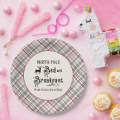 ノースポールベッド&ブレックファーストファームハウスクリスマス ペーパープレート (パーティー)