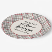 ノースポールベッド&ブレックファーストファームハウスクリスマス ペーパープレート (アングル)