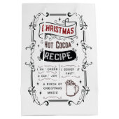 ノースポールホットチョコレートレシピ ミディアムペーパーバッグ (裏面)