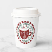 ノースポールホットチョコレート会社クリスマスパーティー 紙コップ (正面)