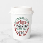 ノースポールホットチョコレート会社クリスマス 紙コップ (裏面)